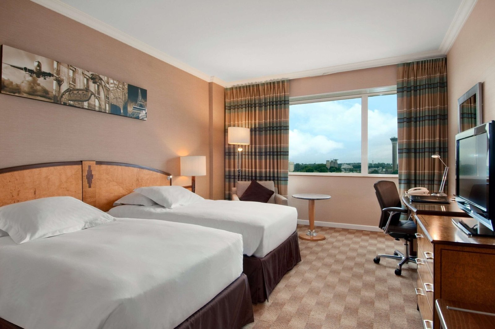 Hilton Paris Charles de Gaulle Airport - Chambres lits doubles