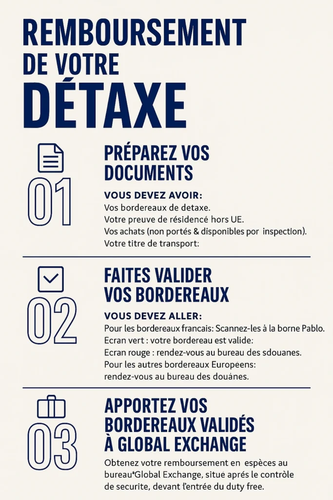 détaxe aéroport cdg