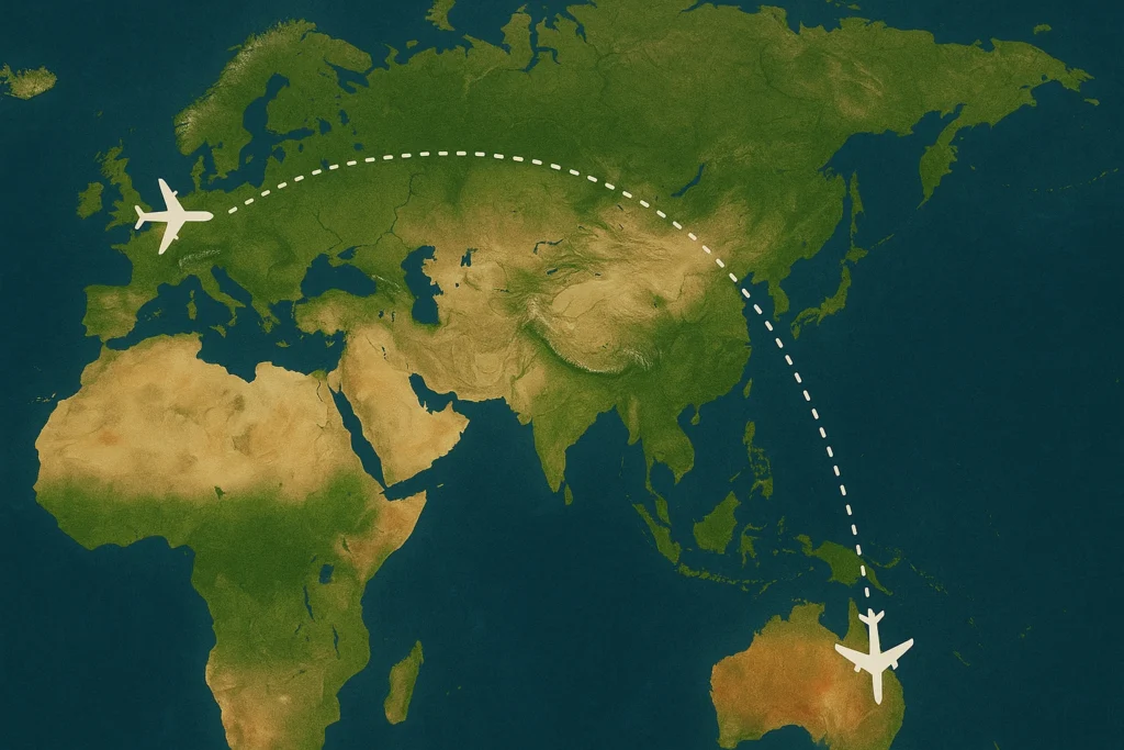 Distance Australie France