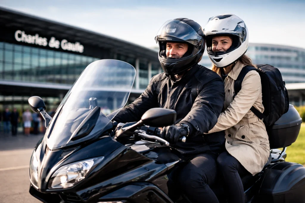 Taxi moto à Roissy Charles De Gaulle